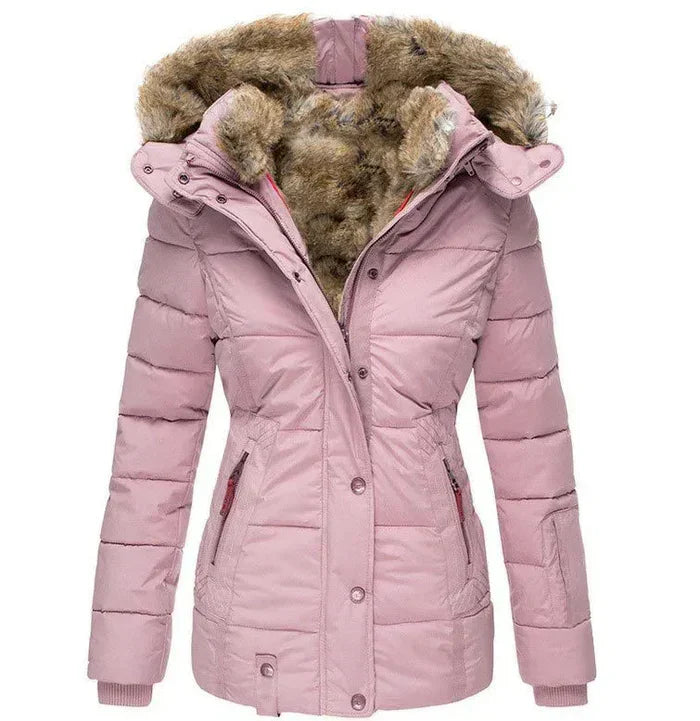 Belén™ - Warm winter coat with fur lining