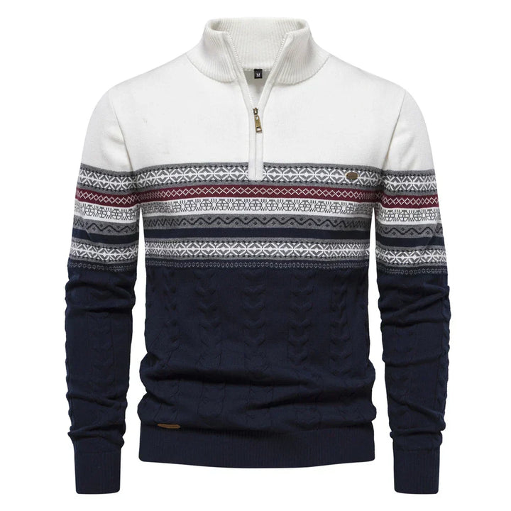 Bale™ – Casual men's sweater with ethnic pattern