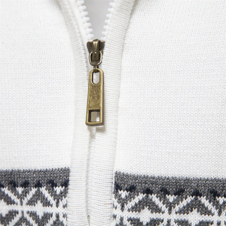 Bale™ – Casual men's sweater with ethnic pattern