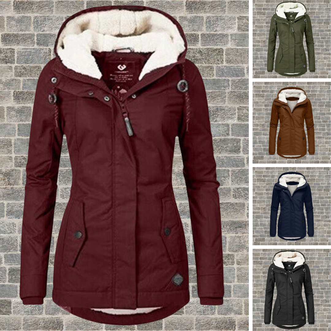 Jenna ™ - Women's Warm Cotton Sherpa Hoodie